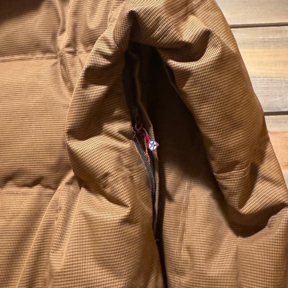 Quiksilver Men's Brown Down Filled Puffer Snowboard Ski Jacket Cold Days Size S - Picture 5 of 10